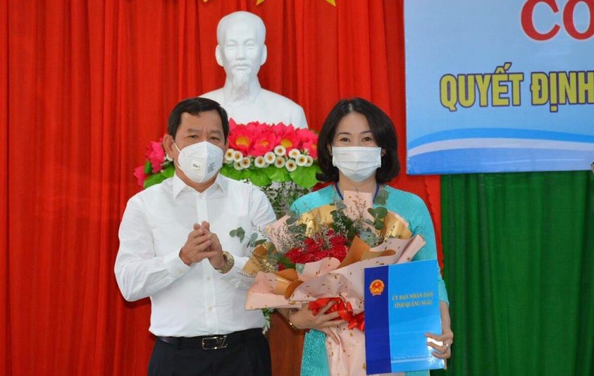 Bà Nuyễn Thị Ánh Lan giữ chức vụ Giám đốc Sở Lao động - Thương binh và Xã hội tỉnh Quảng Ngãi