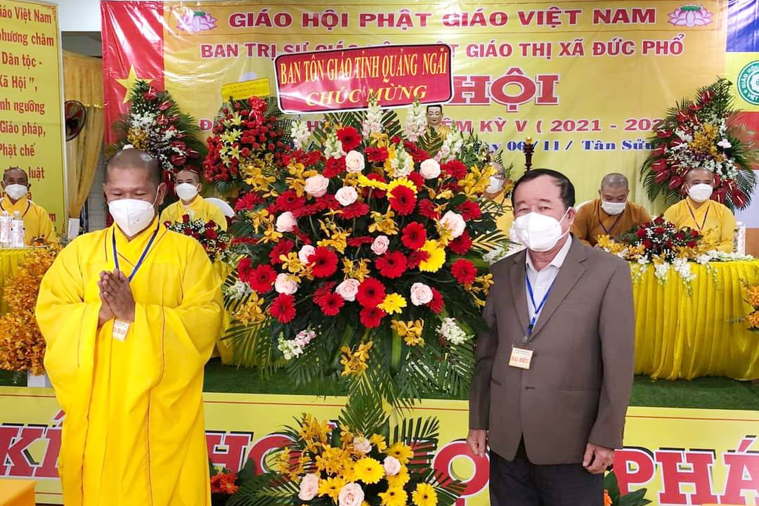 Đại hội đại biểu Giáo hội Phật giáo Việt Nam thị xã Đức Phổ lần thứ V, nhiệm kỳ 2021 - 2026