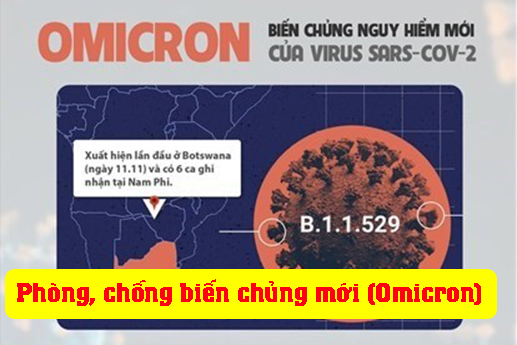 Thực hiện các biện pháp phòng, chống biến chủng mới (Omicron) của vi rút SarsCoV-2