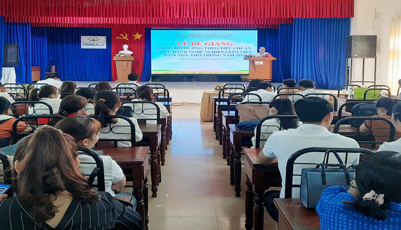 Quảng Ngãi bế giảng các Lớp bồi dưỡng chức danh nghề nghiệp cho giáo viên Mầm non, Tiểu học năm 2022