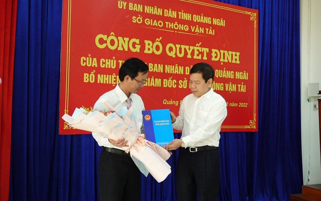 Ông Mai Văn Hà giữ chức Phó Giám đốc Sở Giao thông vận tải