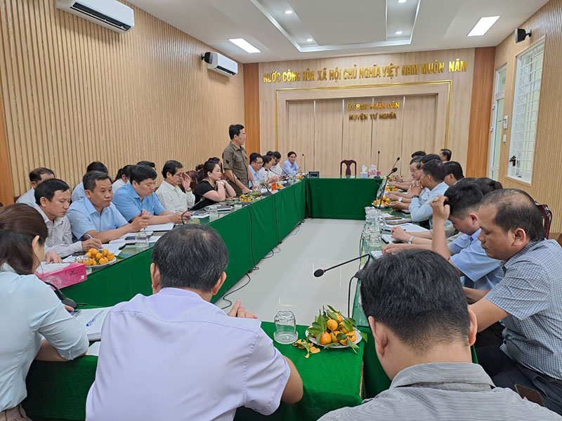 Công bố quyết định thanh tra công tác nội vụ tại UBND huyện Tư Nghĩa