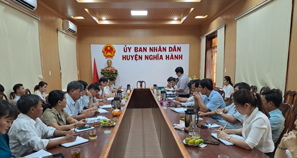 Thanh tra công tác nội vụ tại UBND huyện Nghĩa Hành