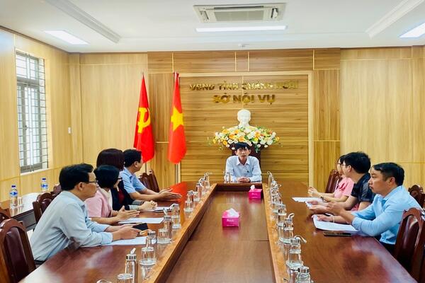 Giám đốc Sở Nội vụ gặp mặt công chức của Sở được biệt phái về xã