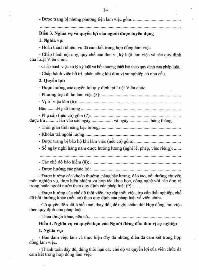 Quy định về hợp đồng làm việc và mẫu HỢP ĐỒNG LÀM VIỆC đối với VIÊN CHỨC- Ảnh 10.